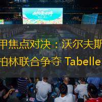 德甲焦點對決：沃爾夫斯堡與柏林聯合爭奪 Tabellenspitze