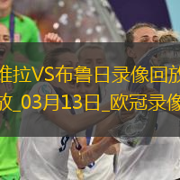 歐冠1/8決賽次回合阿斯頓維拉3-0布魯日