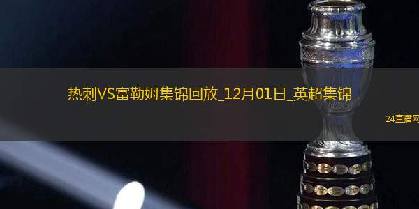 12月01日英超第13輪熱刺vs富勒姆進球視頻